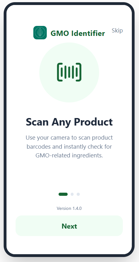 GMO Identifier - Scan Any Product